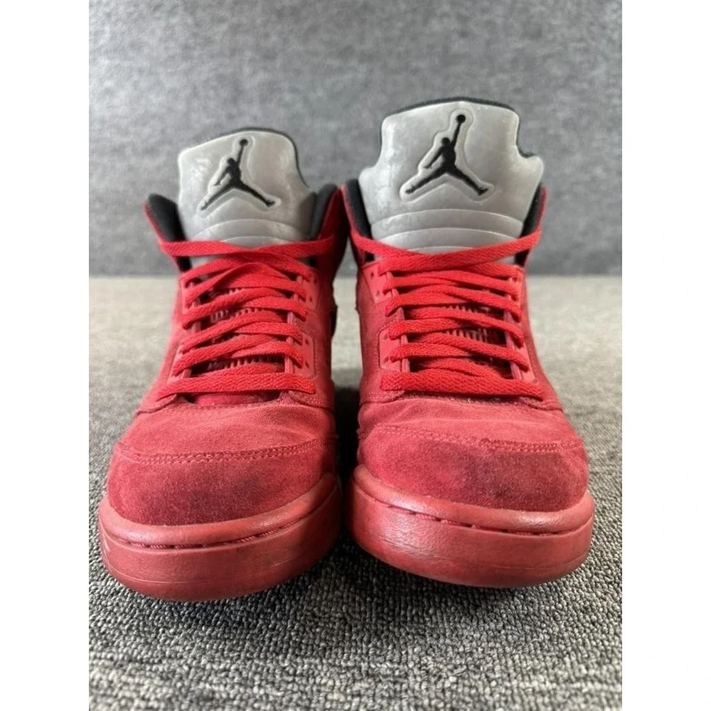 Jordan Air‎ Jordan 5 Retro Red Suede Shoes Mens 9 Basketball Sneakers 136027-602